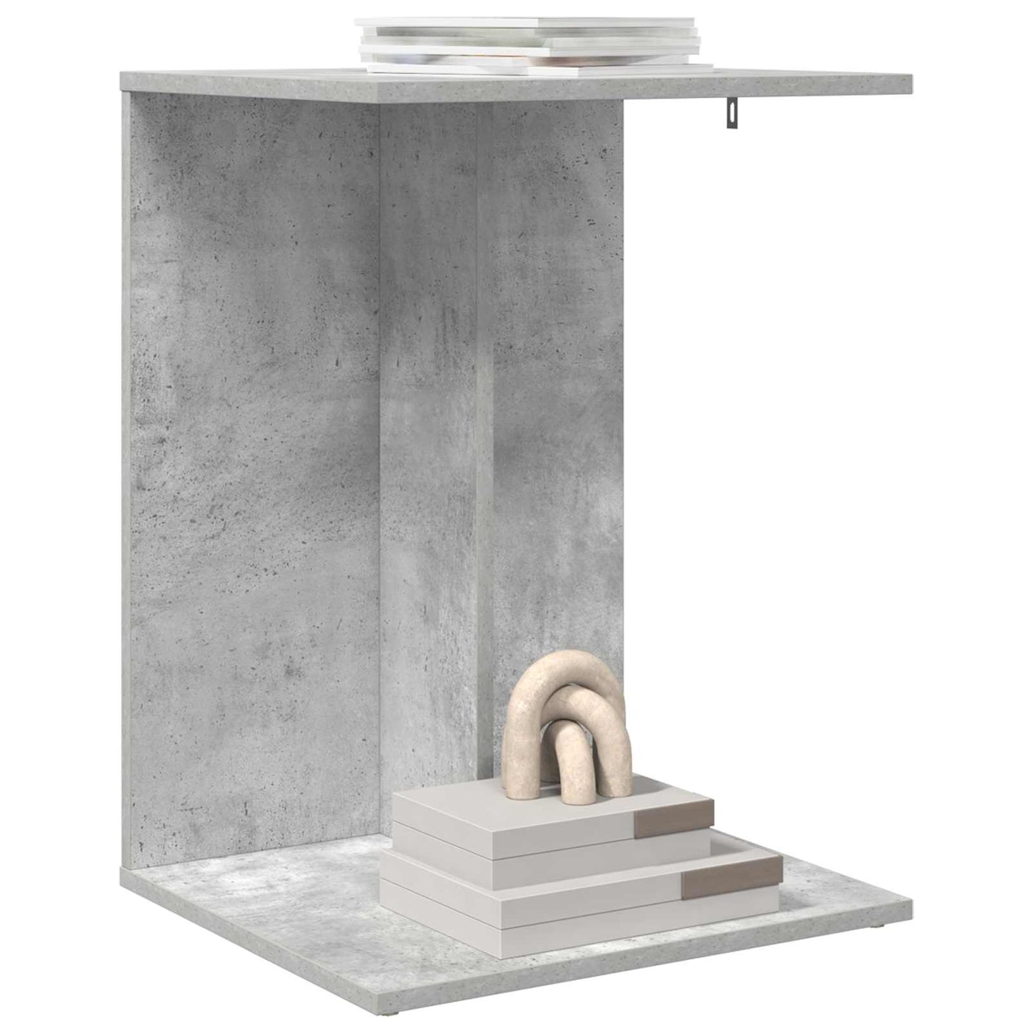 vidaXL Side Table Concrete Grey 45 x 40 x 62.5 cm Engineered Wood