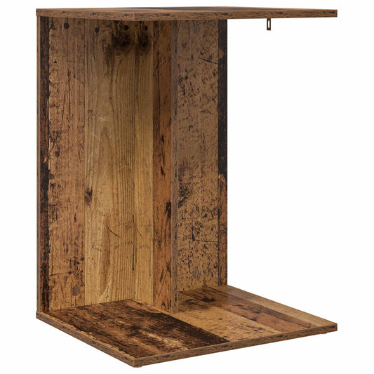 vidaXL Side Table Old Wood 45 x 40 x 62.5 cm Engineered Wood