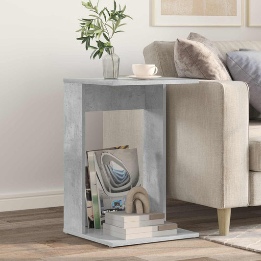 vidaXL Side Table Concrete Grey 40 x 38 x 62.5 cm Engineered Wood