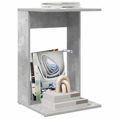 vidaXL Side Table Concrete Grey 40 x 38 x 62.5 cm Engineered Wood