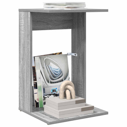 vidaXL Side Table Grey Sonoma 40 x 38 x 62.5 cm Engineered Wood