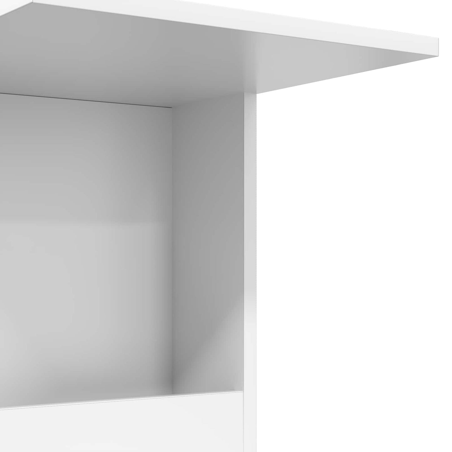 vidaXL Side Table with Wheel White 40 x 35 x 60 cm Engineered Wood