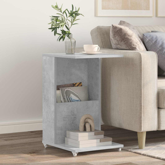 vidaXL Side Table Concrete Grey 40 x 35 x 60 cm Engineered Wood