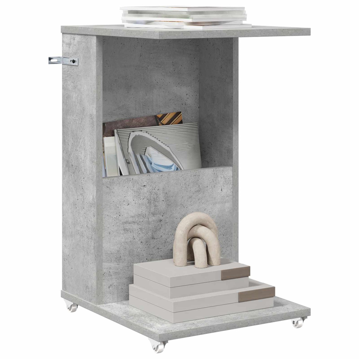 vidaXL Side Table Concrete Grey 40 x 35 x 60 cm Engineered Wood