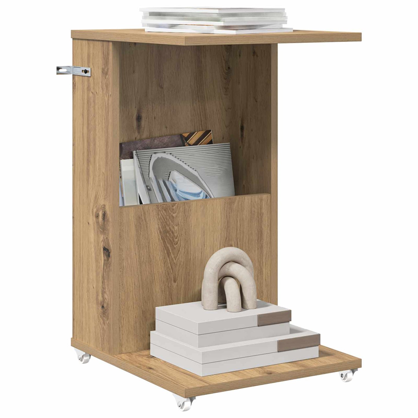 vidaXL Side Table Artisan Oak 40 x 35 x 60 cm Engineered Wood