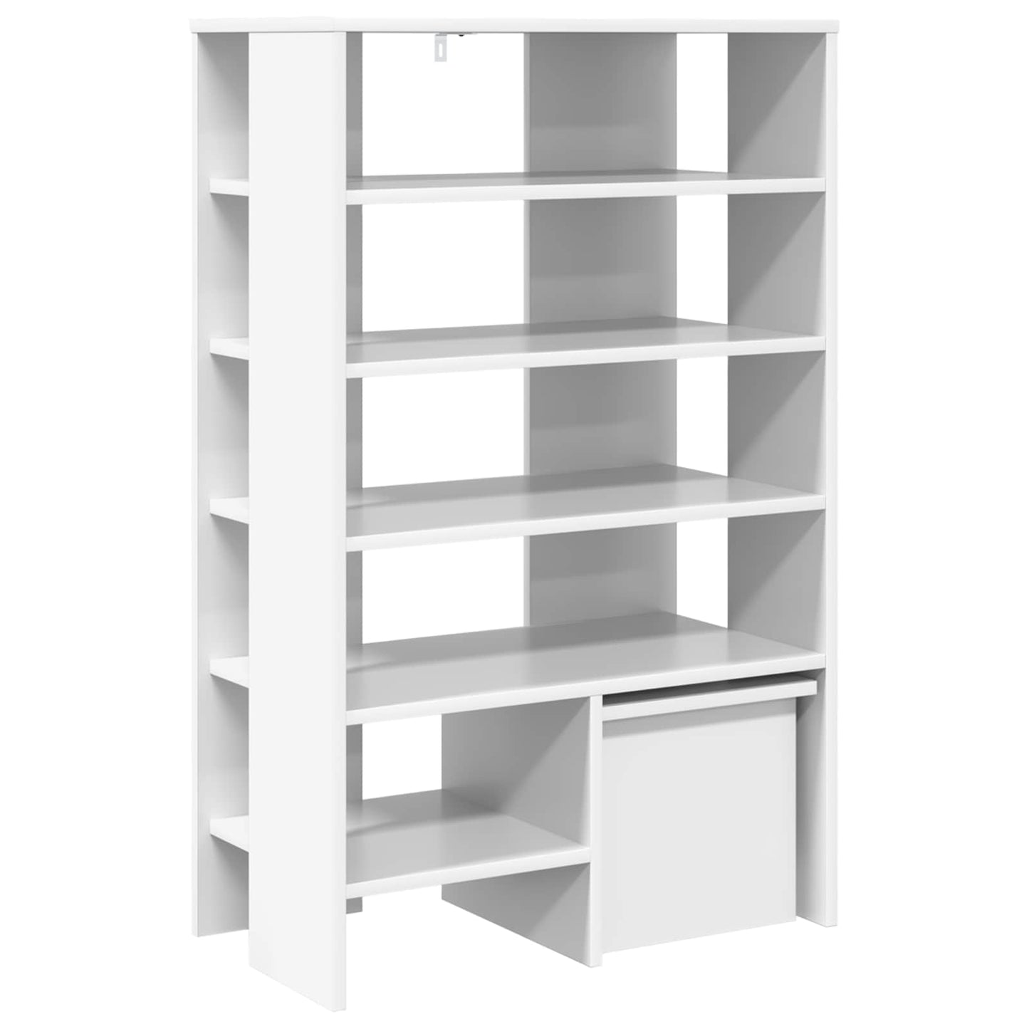vidaXL Shoe Cabinet with Shelf 2 pcs White Engineered Wood