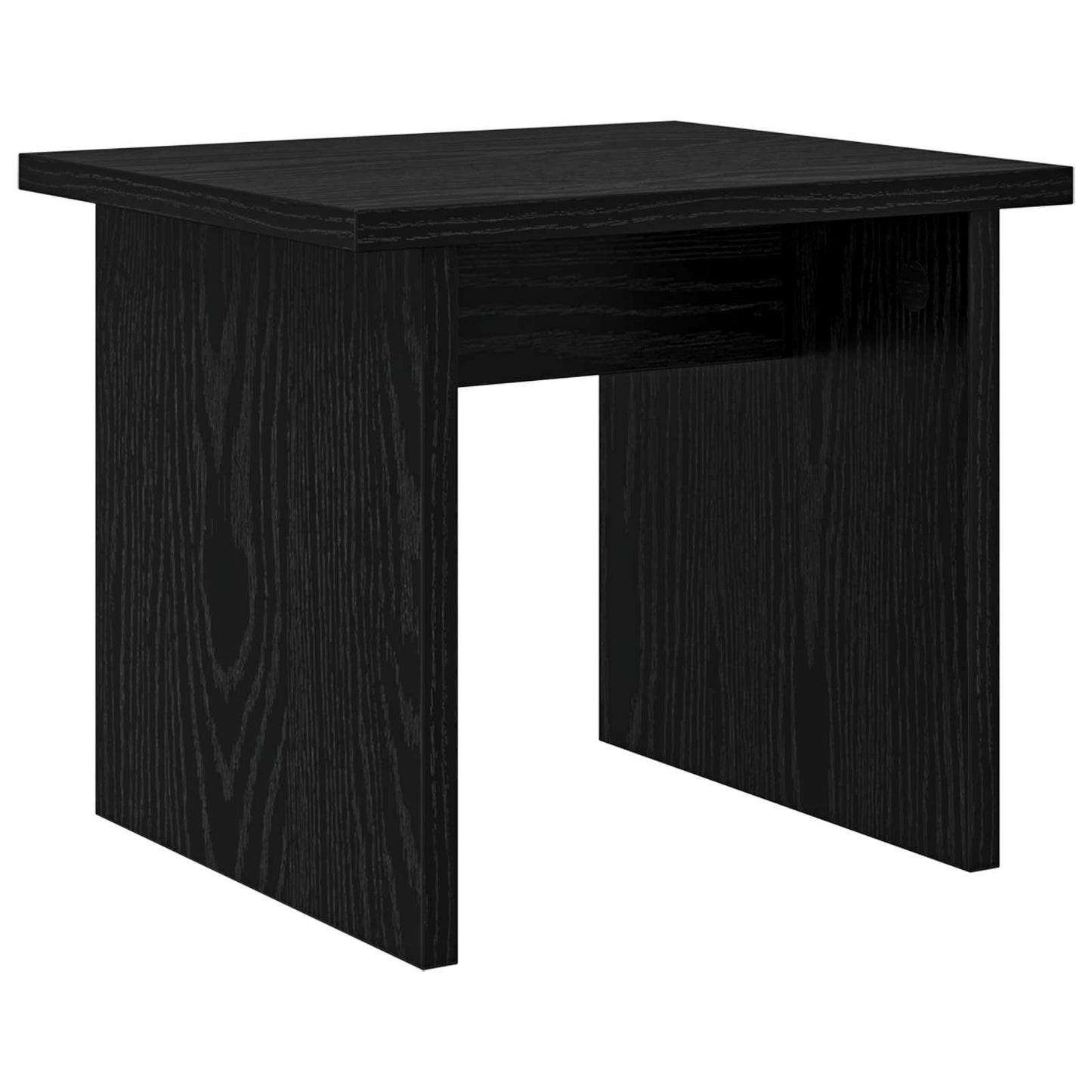 vidaXL Shoe Cabinet with Shelf 2 pcs Black Oak Engineered Wood