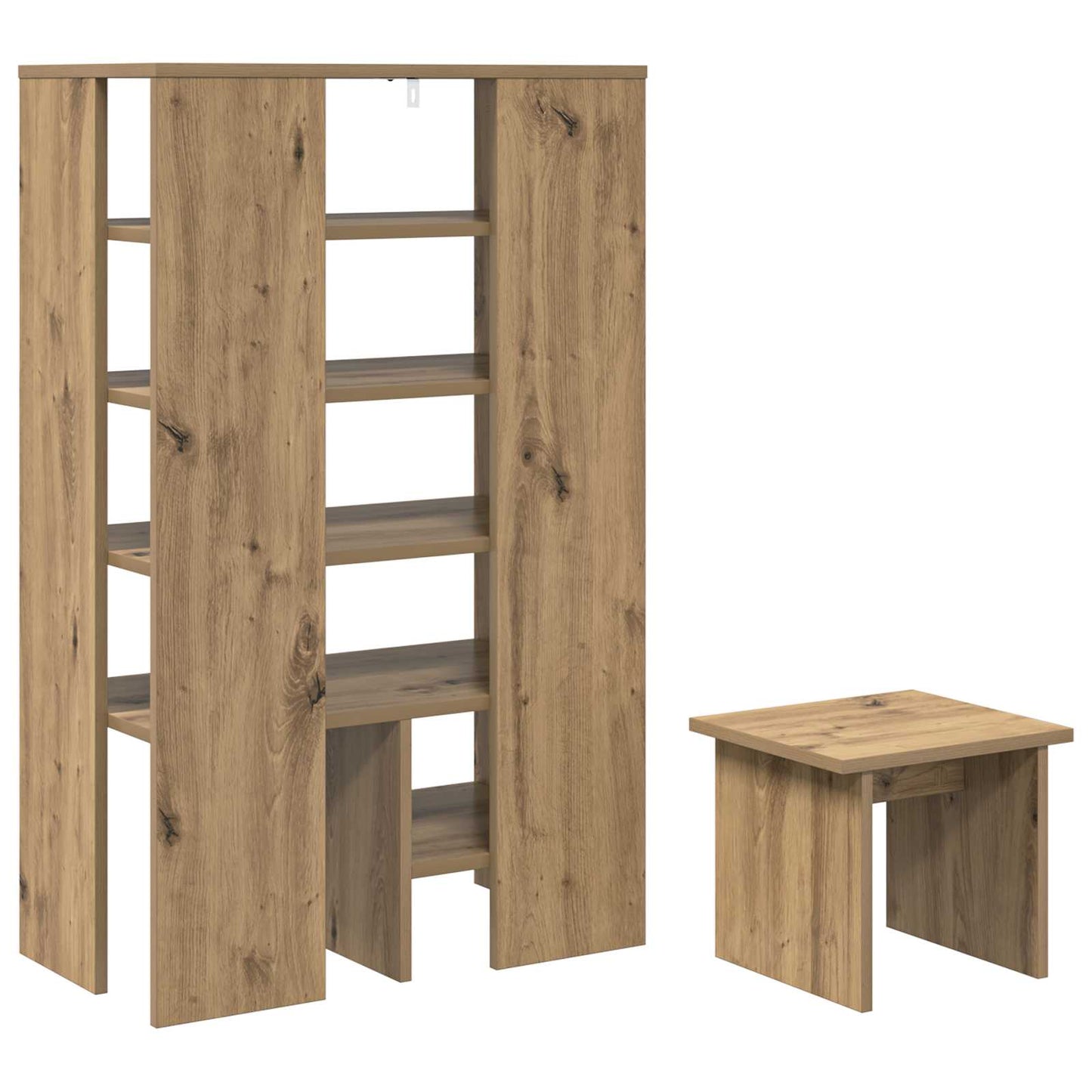 vidaXL Shoe Cabinet with Shelf 2 pcs Artisan Oak Engineered Wood