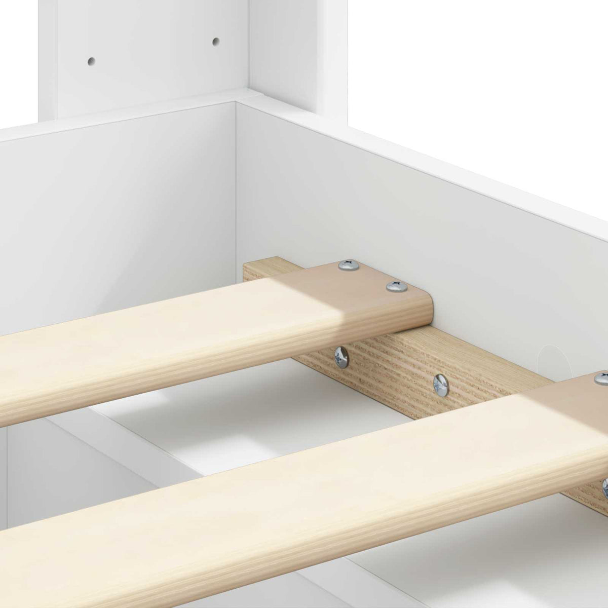 vidaXL Bed Frame with Storage and Headboard 2 pcs Engineered Wood