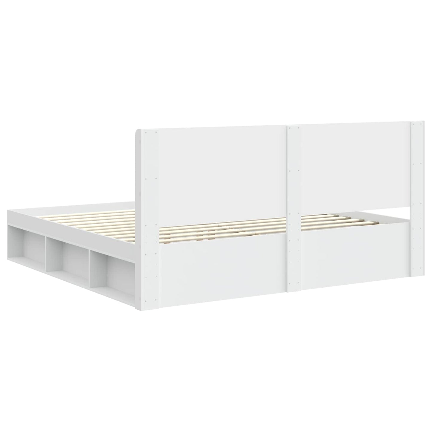vidaXL Bed Frame with Storage and Headboard 2 pcs Engineered Wood
