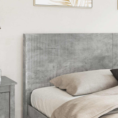 vidaXL Bed Frame with Storage and Headboard Concrete Grey 180 x 200 cm