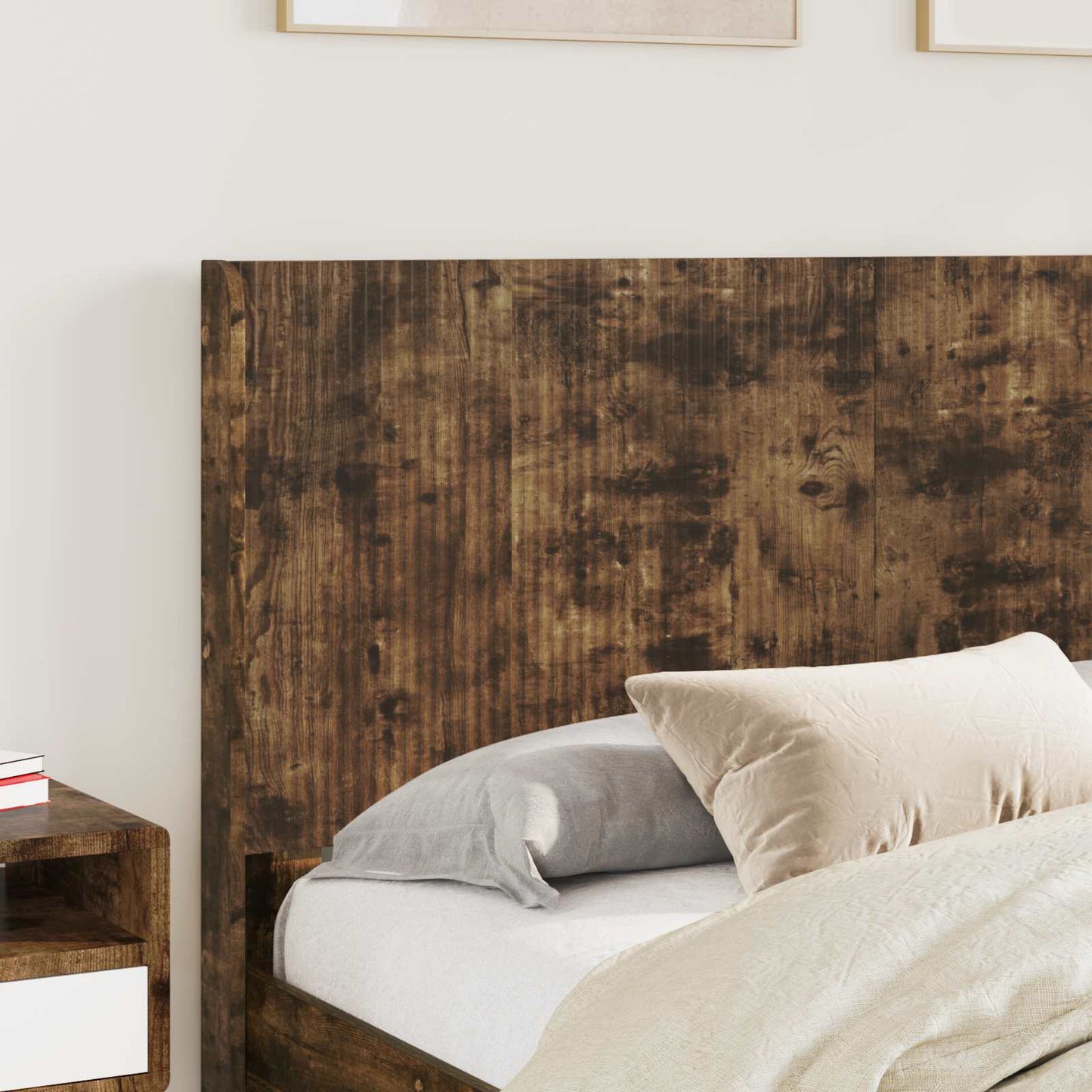 vidaXL Bed Frame with Storage and Headboard 2 pcs Engineered Wood