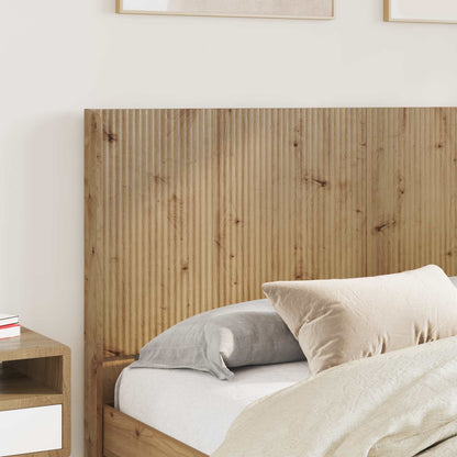 vidaXL Bed Frame with Storage and Headboard Artisan Oak 150 x 200 cm