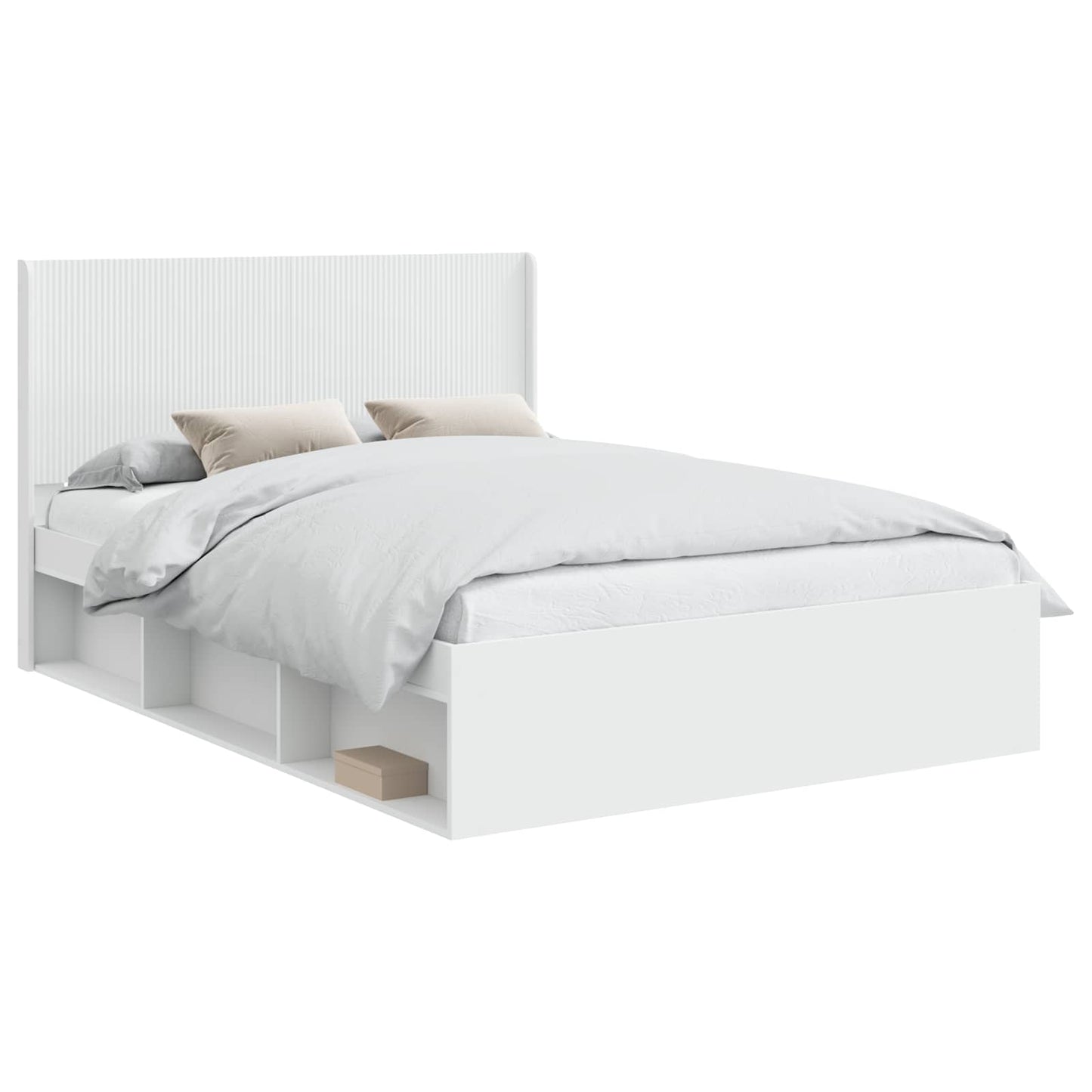 vidaXL Bed Frame with Storage and Headboard 3 pcs Engineered Wood