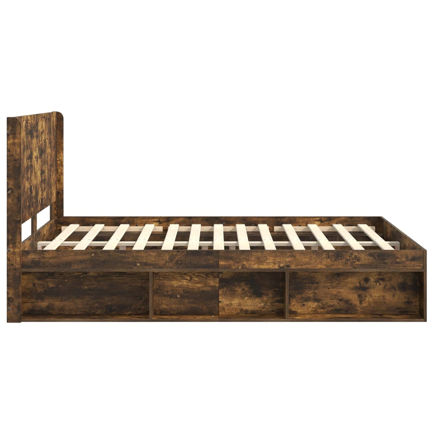 vidaXL Bed Frame with Storage and Headboard 2 pcs Engineered Wood
