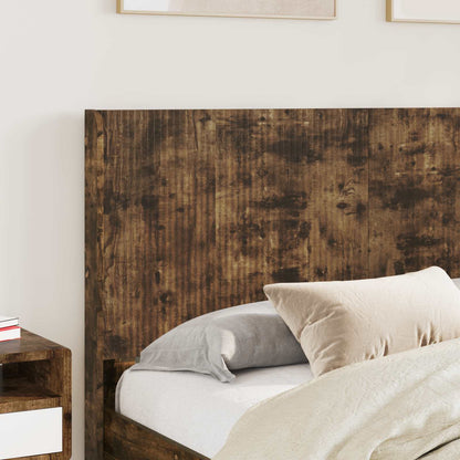 vidaXL Bed Frame with Storage and Headboard 2 pcs Engineered Wood