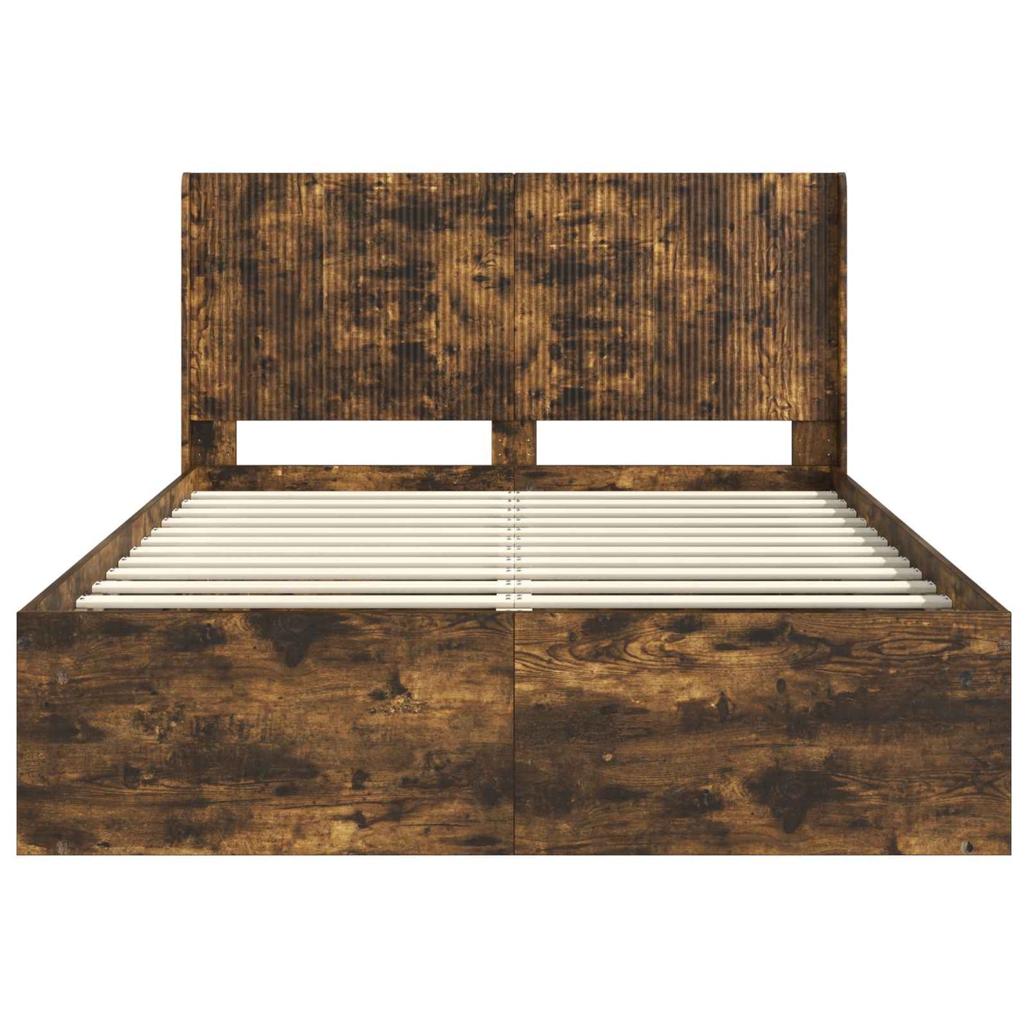 vidaXL Bed Frame with Storage and Headboard 2 pcs Engineered Wood
