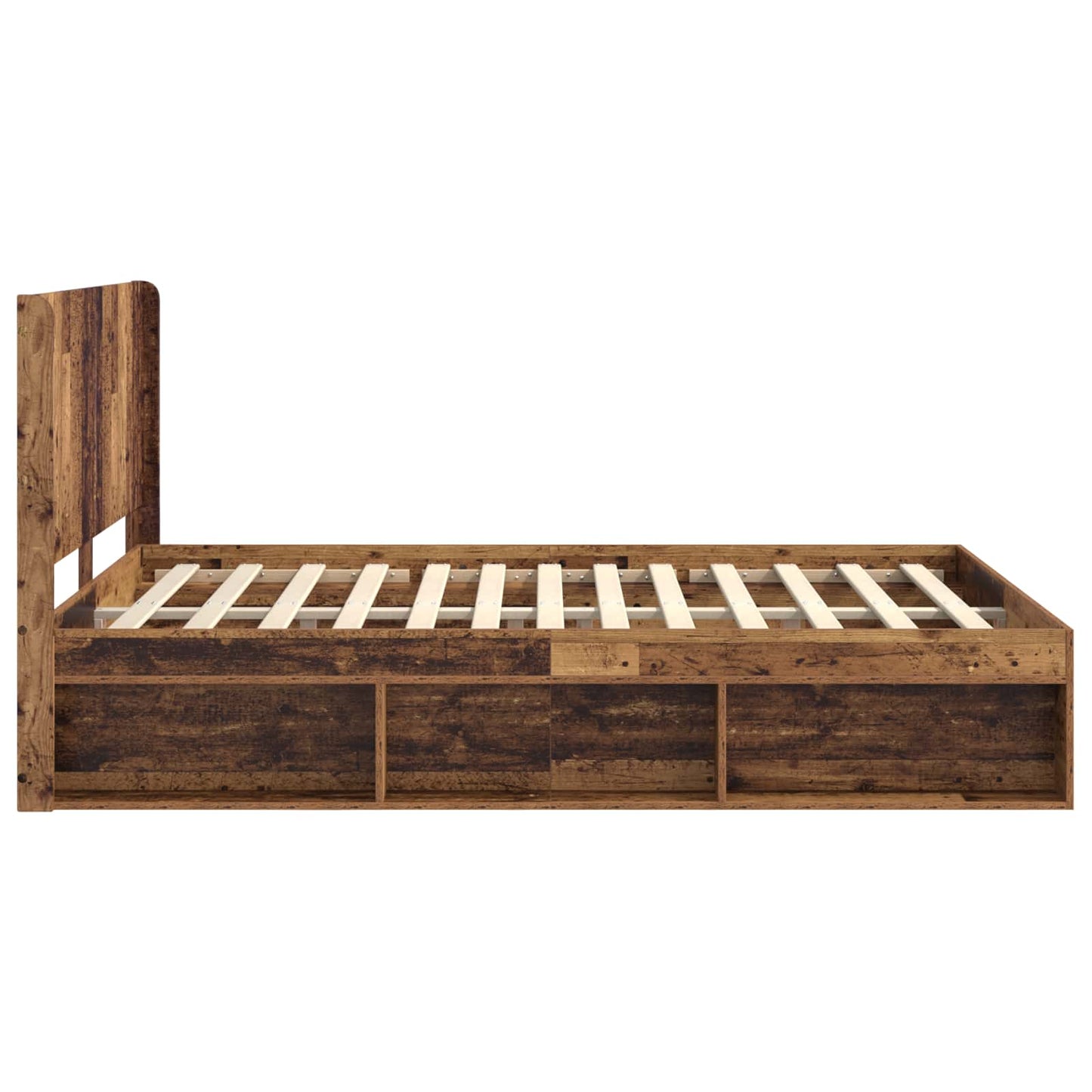 vidaXL Bed Frame with Storage and Headboard 3 pcs Engineered Wood