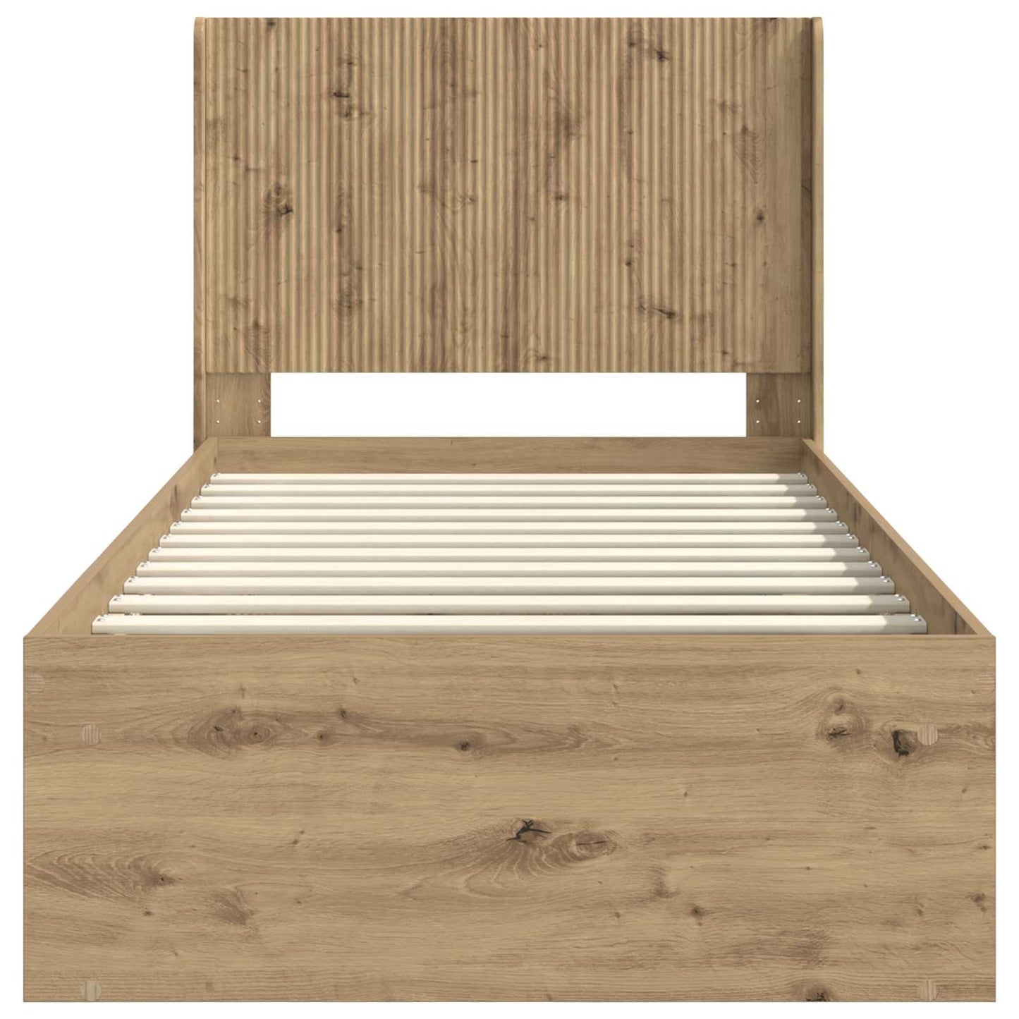 vidaXL Bed Frame with Storage and Headboard Artisan Oak 75 x 190 cm