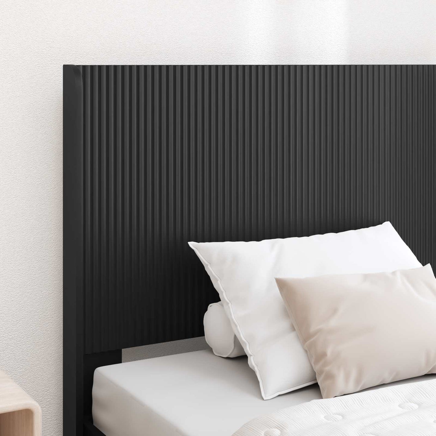 vidaXL Bed Frame with Storage and Headboard Black 100 x 200 cm