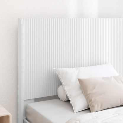 vidaXL Bed Frame with Storage and Headboard White 90 x 200 cm