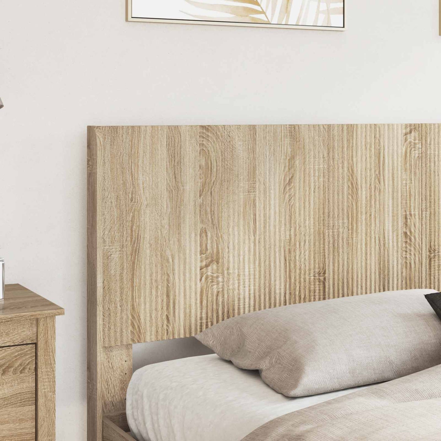 vidaXL Bed Frame with Storage and Headboard Sonoma Oak 180 x 200 cm