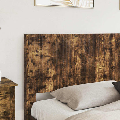 vidaXL Bed Frame with Storage and Headboard Smoked Oak 180 x 200 cm