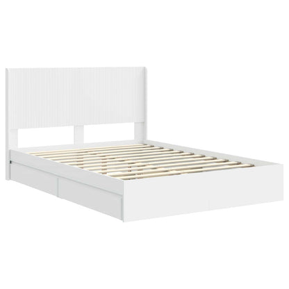 vidaXL Bed Frame with Storage and Headboard 2 pcs Engineered Wood