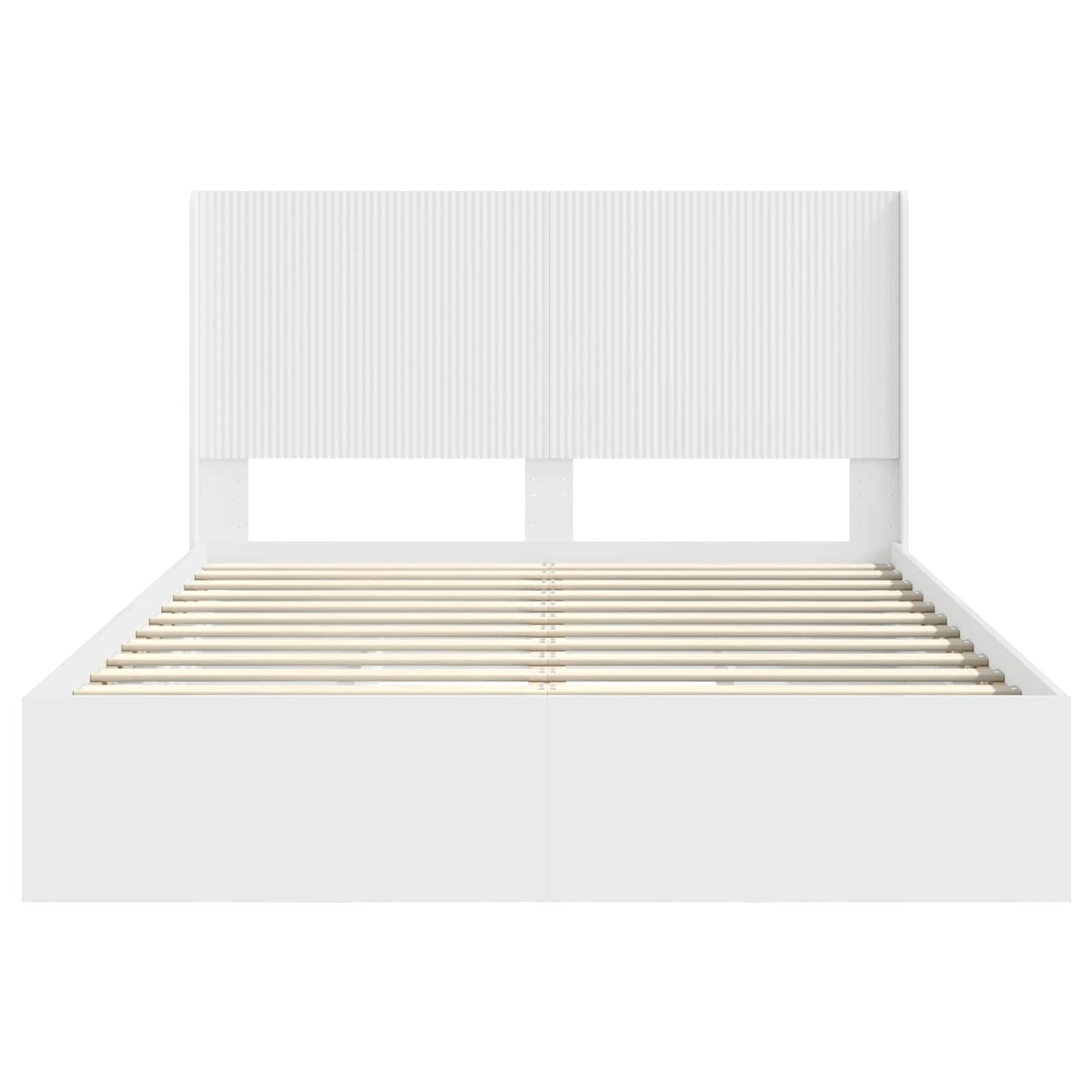 vidaXL Bed Frame with Storage and Headboard 2 pcs Engineered Wood