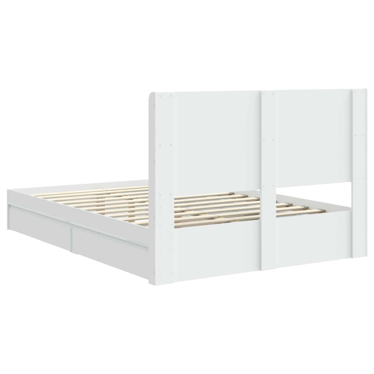 vidaXL Bed Frame with Storage and Headboard 2 pcs Engineered Wood