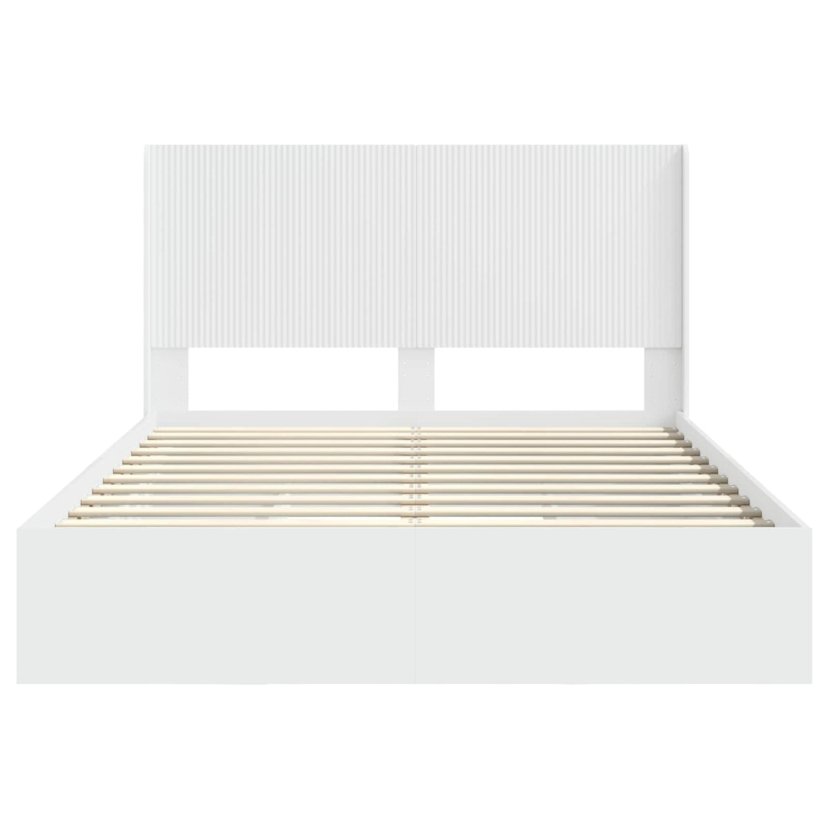 vidaXL Bed Frame with Storage and Headboard 2 pcs Engineered Wood
