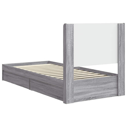 vidaXL Bed Frame with Storage and Headboard 2 pcs Engineered Wood