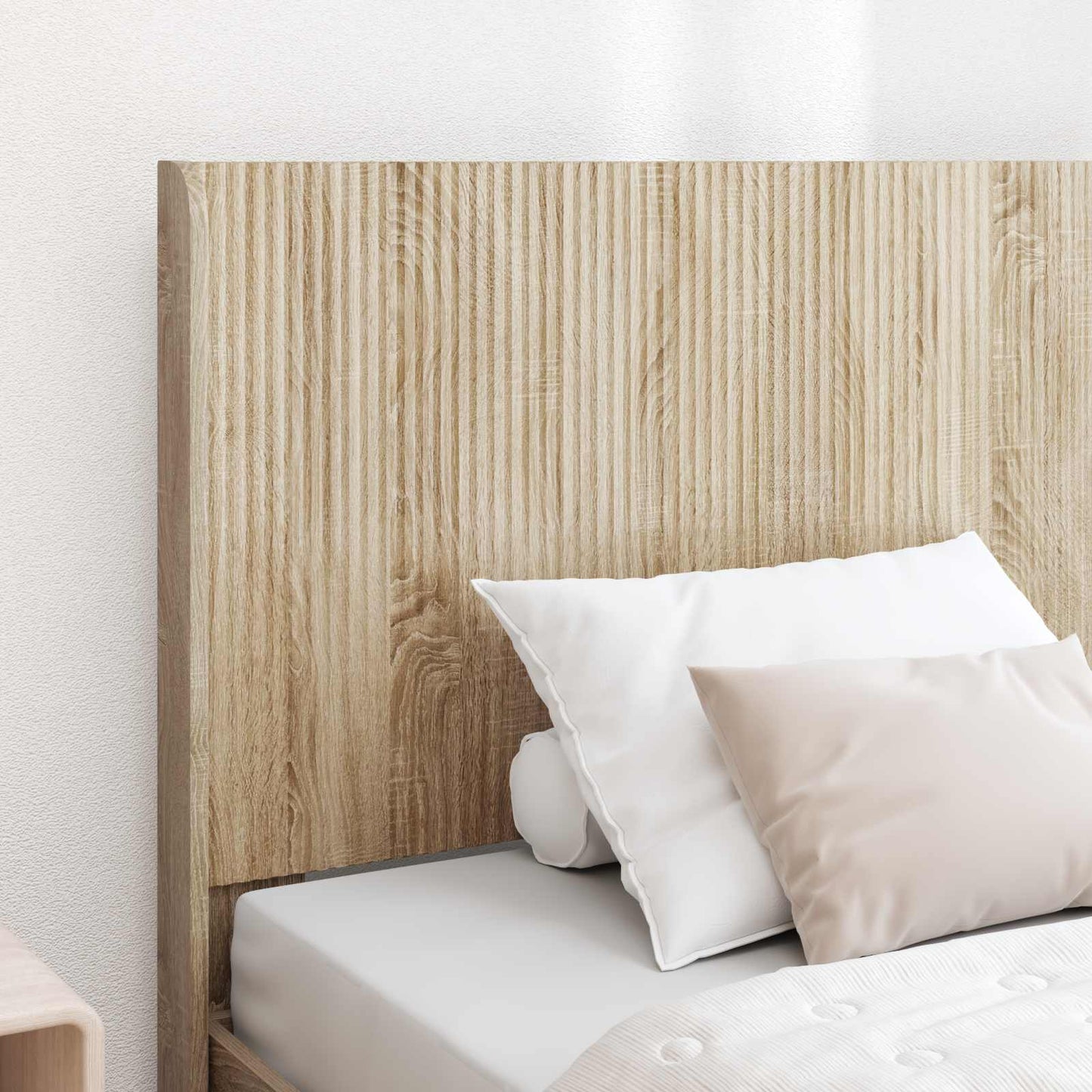 vidaXL Bed Frame with Storage and Headboard Sonoma Oak 75 x 190 cm