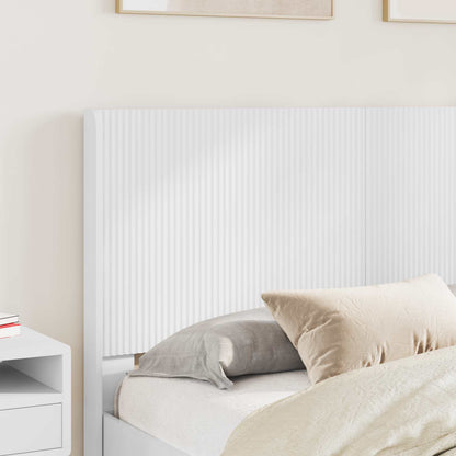 vidaXL Bed Frame with Storage and Headboard White Engineered Wood