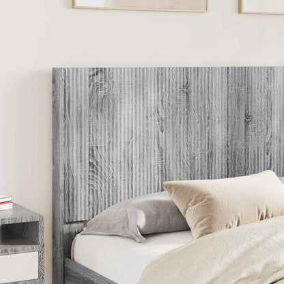 vidaXL Bed Frame with Storage and Headboard Grey Sonoma