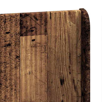 vidaXL Bed Frame with Storage and Headboard Old wood Engineered Wood