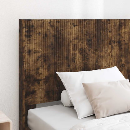 vidaXL Bed Frame with Storage and Headboard Smoked Oak 90 x 190 cm