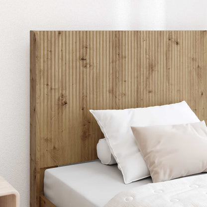 vidaXL Bed Frame with Storage and Headboard Artisan Oak
