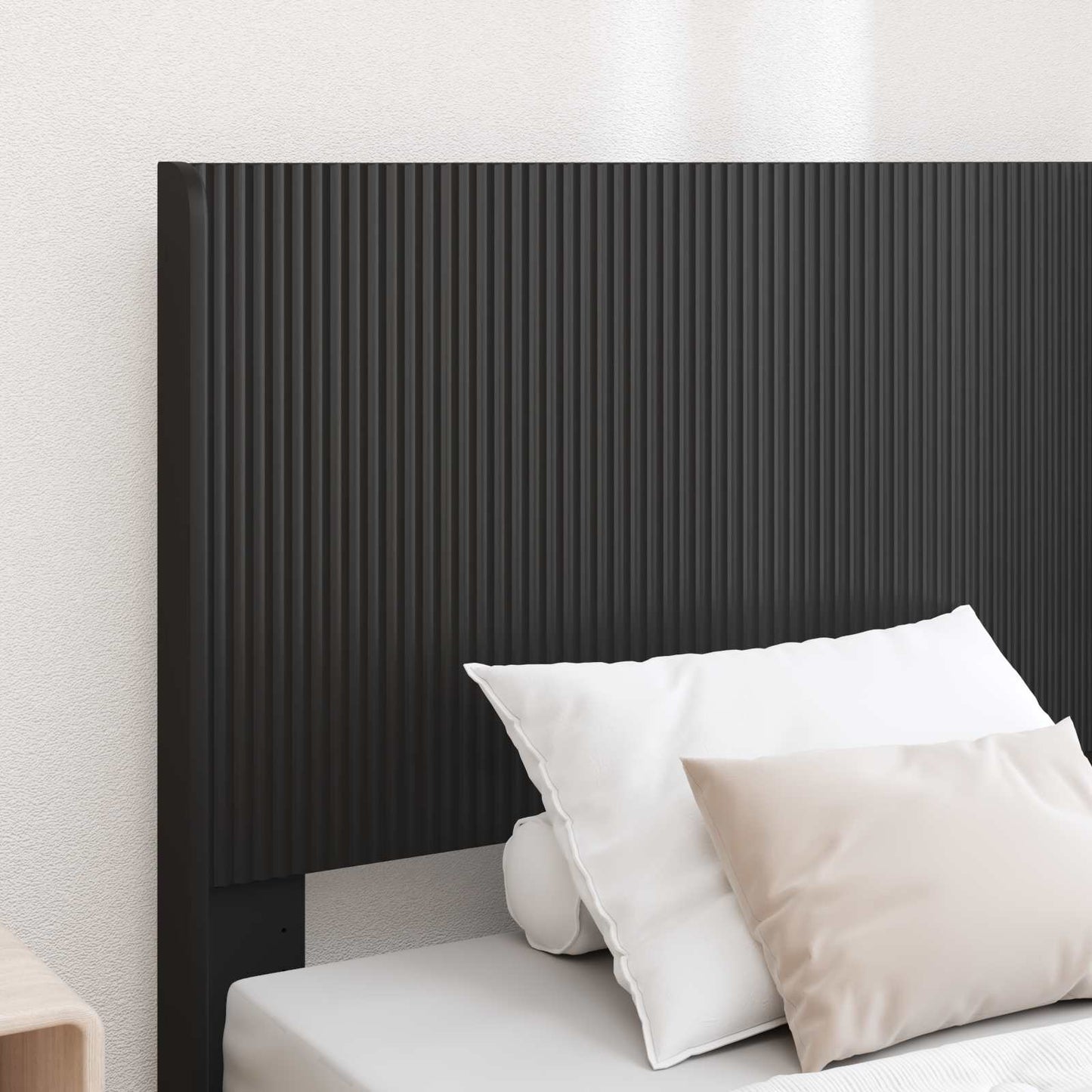 vidaXL Bed Frame with Storage and Headboard Black 75 x 190 cm