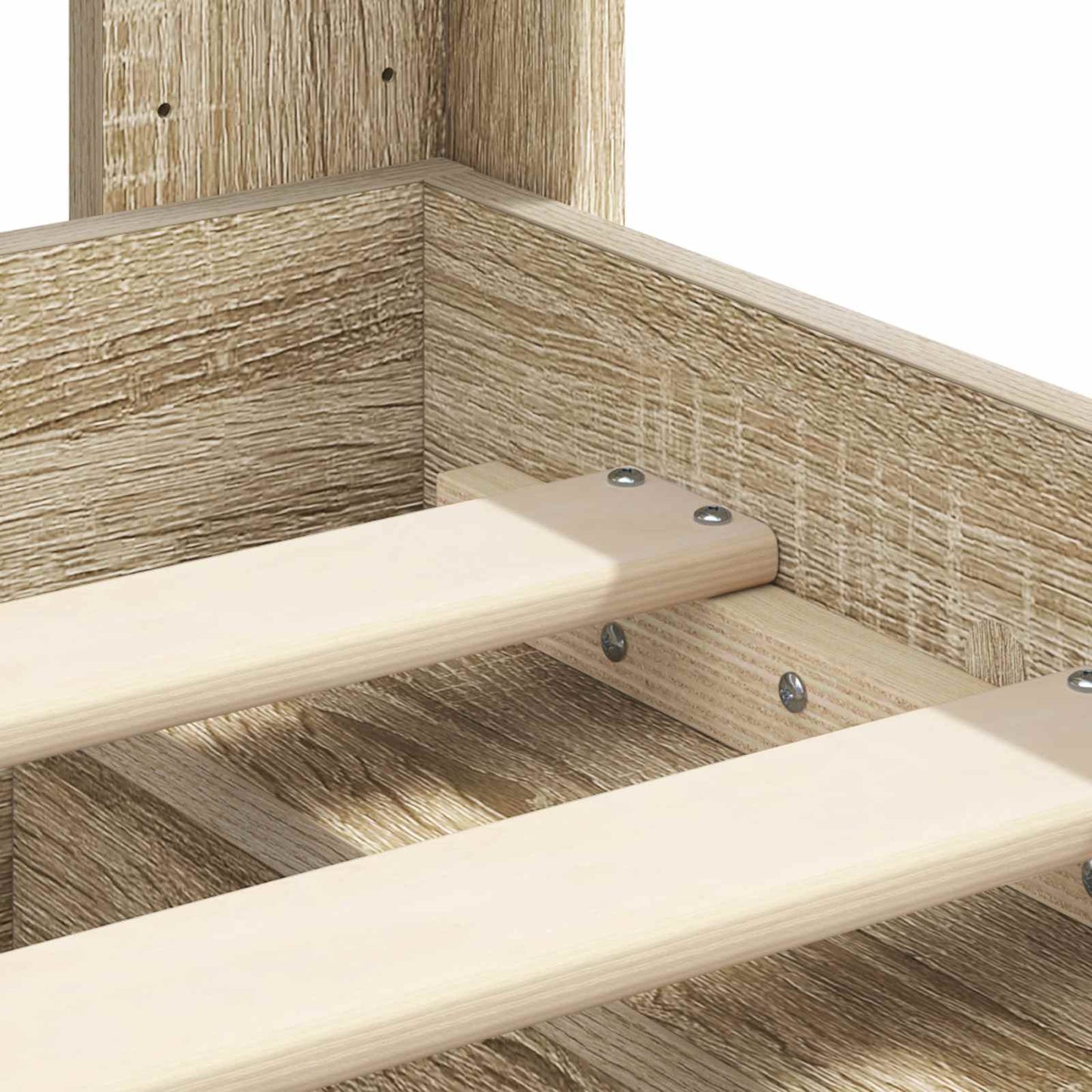 vidaXL Bed Frame with Storage and Headboard 3 pcs Engineered Wood