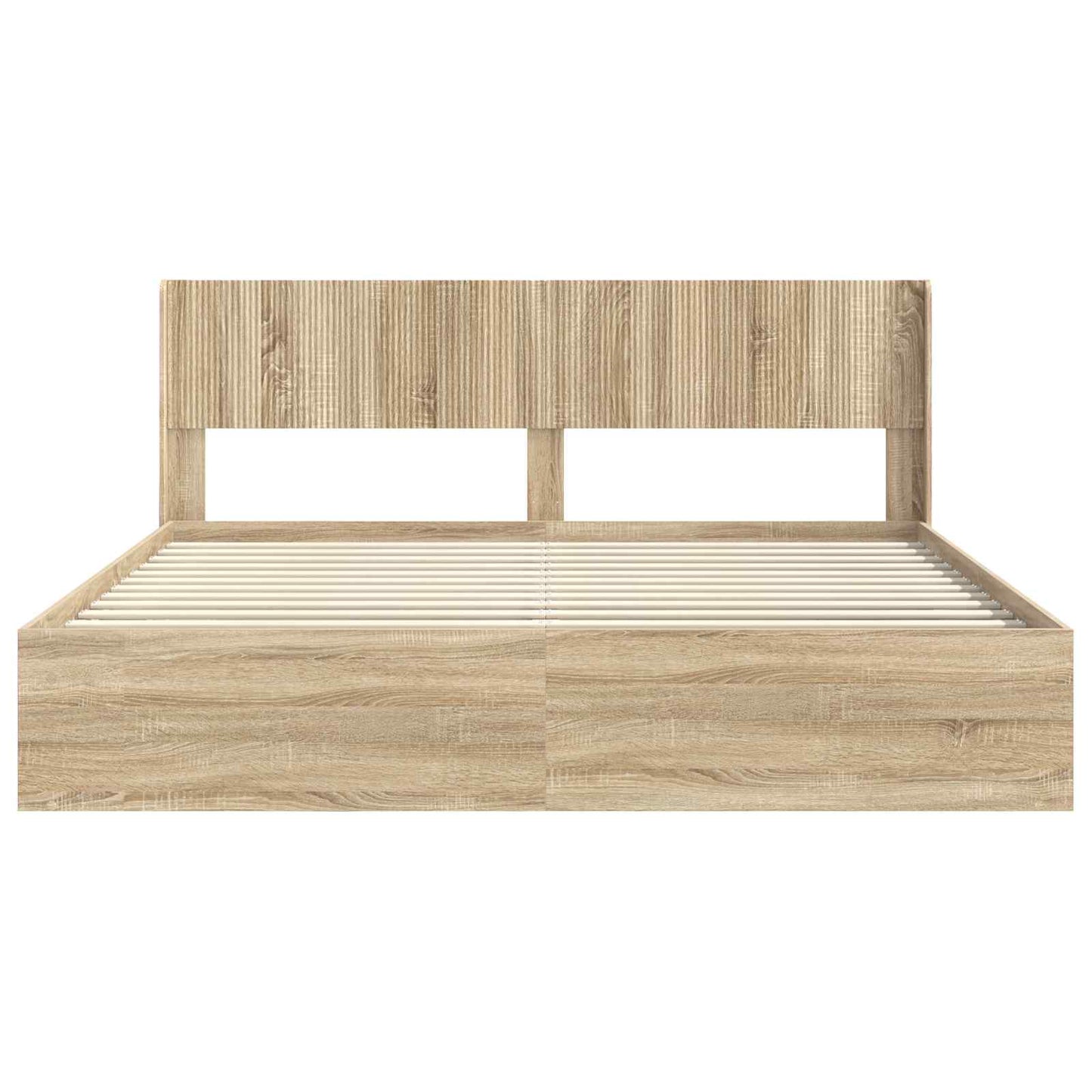 vidaXL Bed Frame with Storage and Headboard 3 pcs Engineered Wood