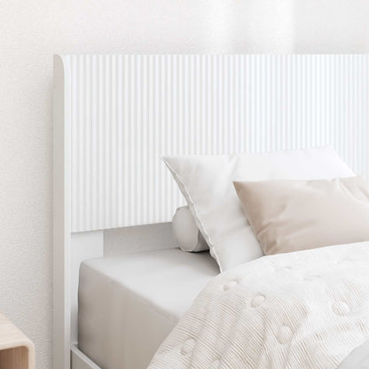 vidaXL Bed Frame with Storage and Headboard White 100 x 200 cm