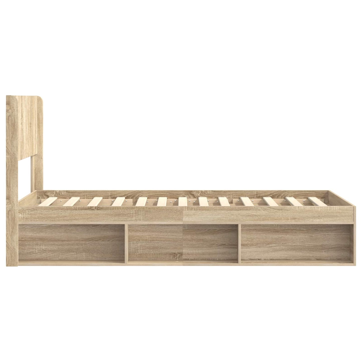 vidaXL Bed Frame with Storage and Headboard 3 pcs Engineered Wood