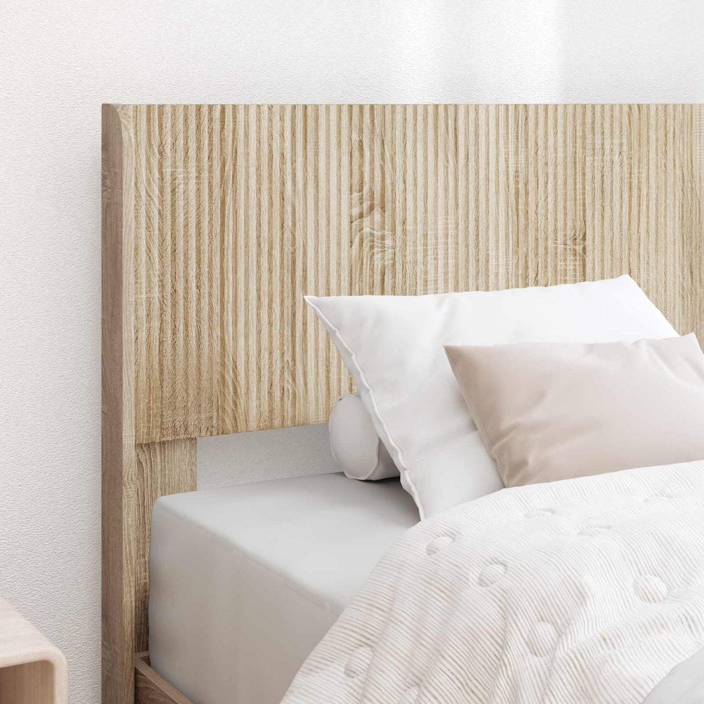 vidaXL Bed Frame with Storage and Headboard Sonoma Oak 90 x 190 cm