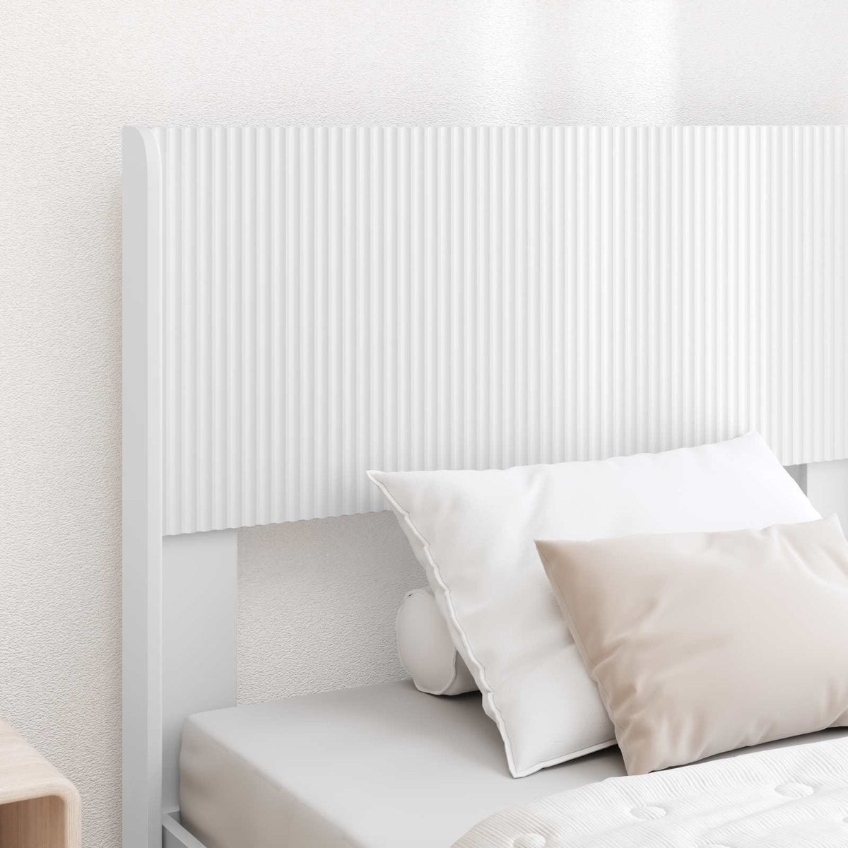 vidaXL Bed Frame with Storage and Headboard White 75 x 190 cm