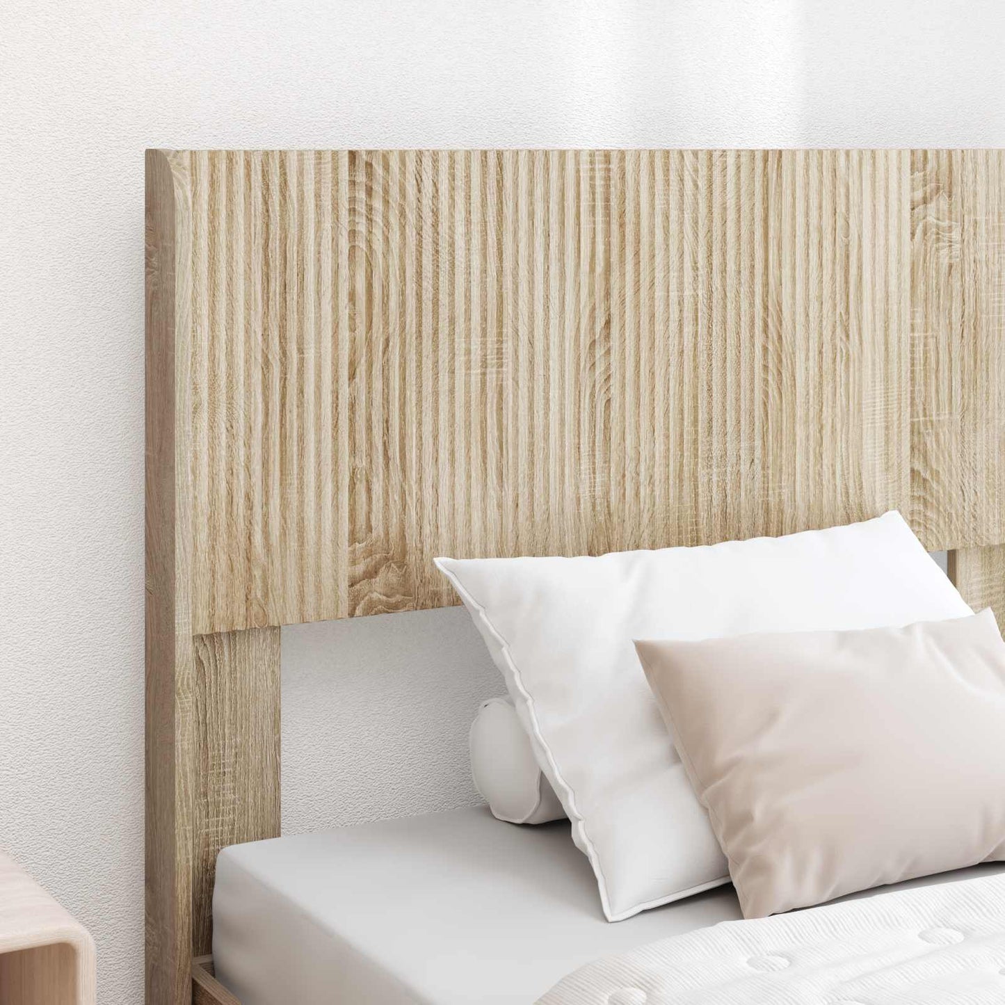 vidaXL Bed Frame with Storage and Headboard Sonoma Oak 75 x 190 cm
