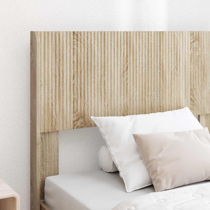 vidaXL Bed Frame with Storage and Headboard Sonoma Oak 75 x 190 cm