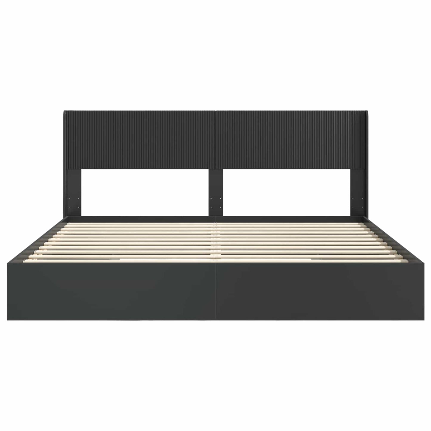 vidaXL Bed Frame with Storage and Headboard 2 pcs Engineered Wood