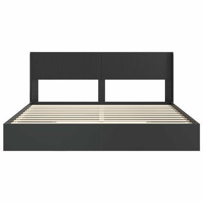 vidaXL Bed Frame with Storage and Headboard 2 pcs Engineered Wood