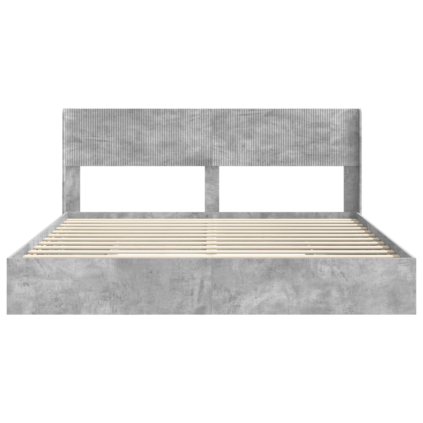vidaXL Bed Frame with Storage and Headboard 2 pcs Engineered Wood